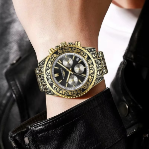 Luxury Watches for Man Quartz Stainless Steel Watch Men's Clock Vintage