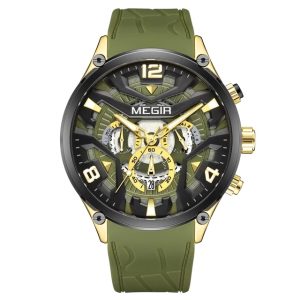 MEGIR 2222 Men Fashion Waterproof Wristwatch with Luminous Watch for Men