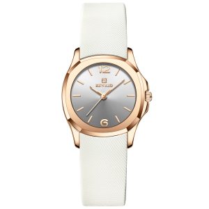 REWARD Elegant Women's Square Silicone Strap Quartz Watch 30M Waterproof Alloy Case Stylish Design Lady Watch