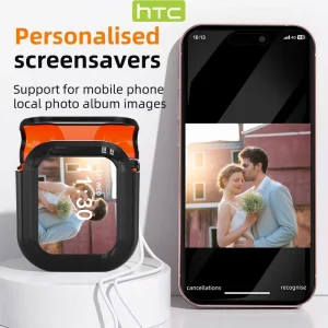 HTC NE20 AI Translation Earbuds Bluetooth 6.0 LCD Screen Noise Reduction HiFi Headset