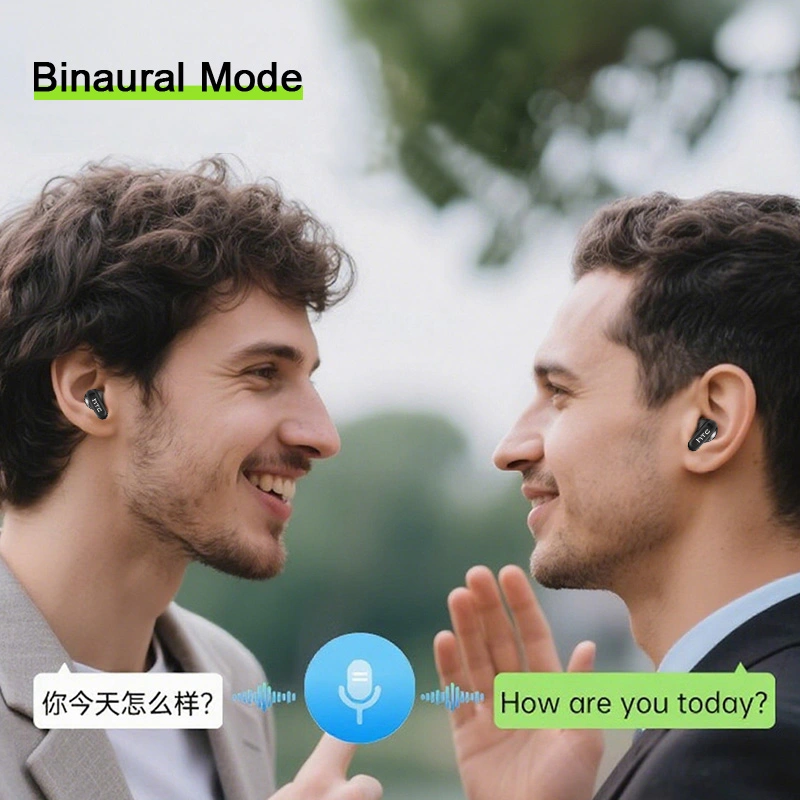 HTC NE20 AI Translation Earbuds Bluetooth 6.0 LCD Screen Noise Reduction HiFi Headset - Image 6